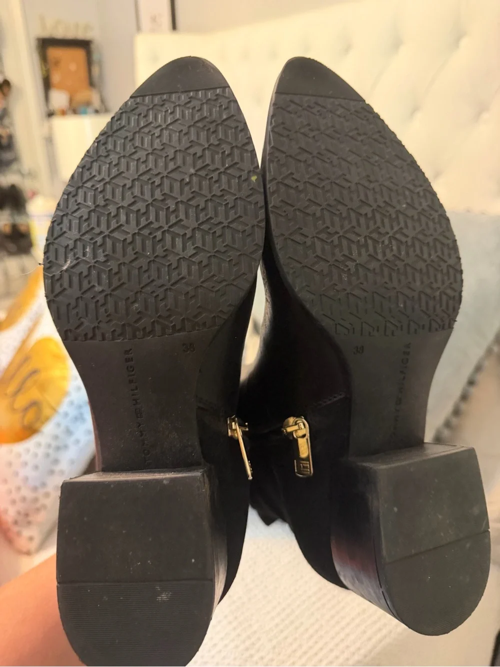 Tommy Hilfiger Black Chelsea Ankle Boots
